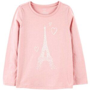 NWT. CARTER'S Girls Eiffel Tower Jersey Tee